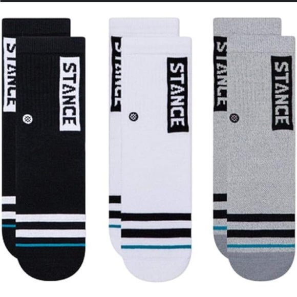 STANCE KIDS YOUTH CASUAL MULTI PACK OF THREE IN CREW HEIGHT MULTIPLE COLORS NWT - Picture 1 of 6